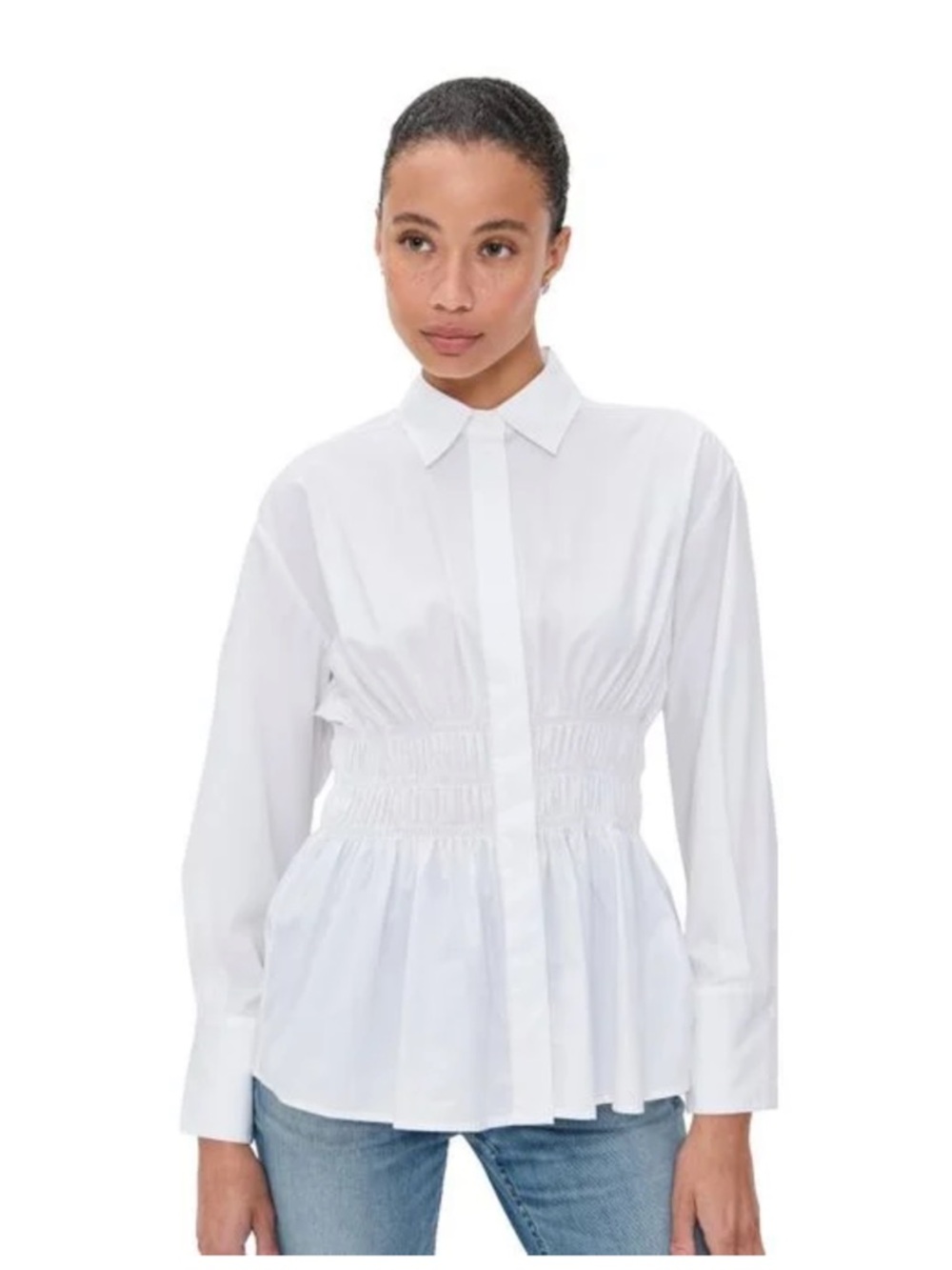 Rag & Bone Women's White Blythe Poplin Shirt